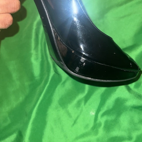 Preloved Dior Elegant Black Peep-Toe Heels size 40 - Picture 16 of 16